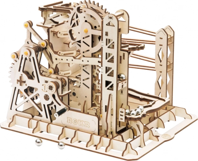 ROKR wooden marble run Explorer – 3D puzzle