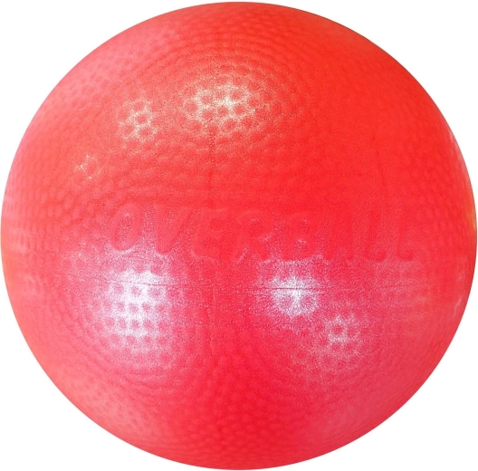 ACRA pripučiamas overball kamuolys 230 mm raudonas – 1 vnt.