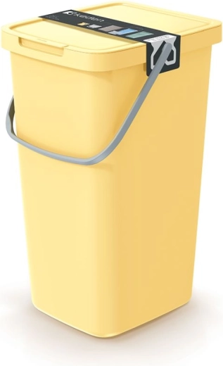 Waste Bin 25 L Light Yellow