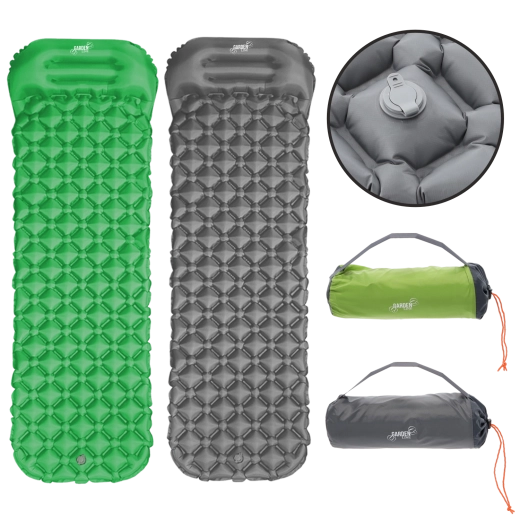 Inflatable Hiking Sleeping Mat with Pillow 190 × 56 × 5.5 cm