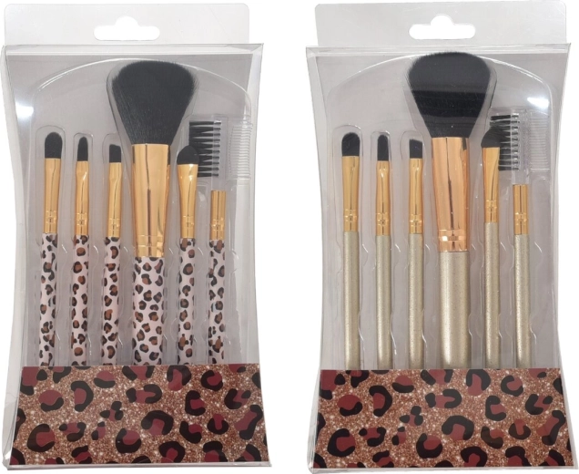 Wild Makeup Brush Set, 6 pcs