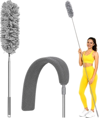Teleskopinė dulkių šluostė Zortiva 4in1 su keičiamais antgaliais 250 cm