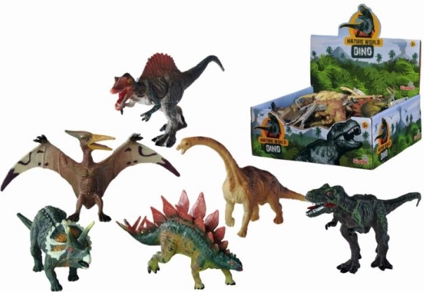 Plastikinė dinozauro figūrėlė 13–15 cm – 6 rūšys