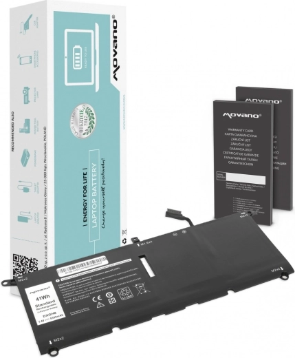 Movano laptop battery for Dell XPS 13 9370/9380 (DXGH8, G8VCF) 5500 mAh 41 Wh