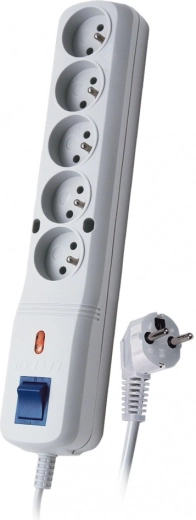 Surge Protector LV-530W, 1L, 1.5m, Grey