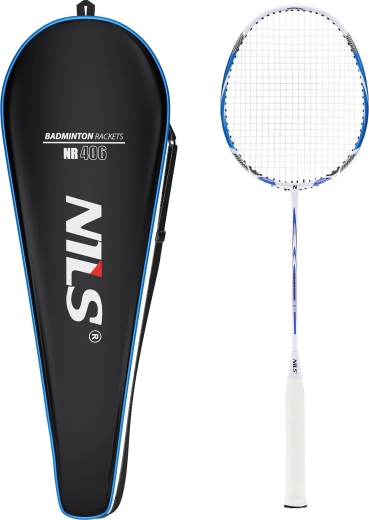 Badmintono raketė NILS NR406 carbon pro vidutiniškai pažengusiems žaidėjams