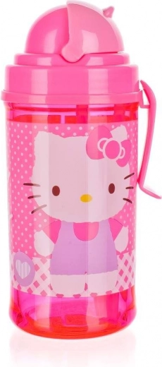 Buteliukas su šiaudeliu 350 ml Hello Kitty