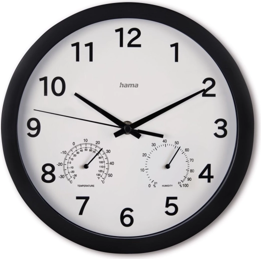 Wall Clock Malta 25 cm Black