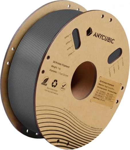 High-Speed Anycubic PLA Filament 1 kg – Gray
