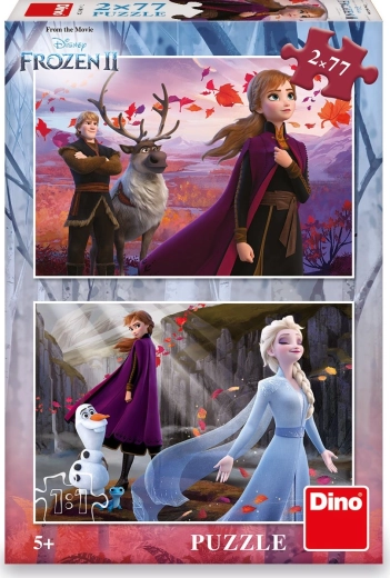 Dino dėlionė Frozen II Laukimas 2x77 detalių
