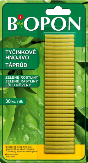 BOPON trąšų lazdelės žaliesiems augalams 30 vnt.