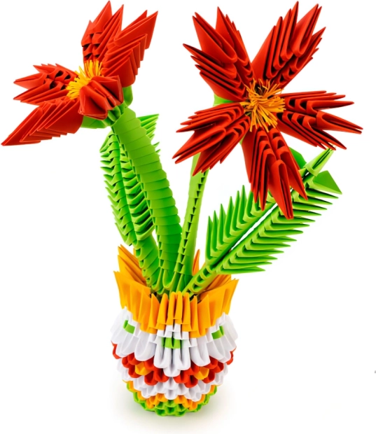 Origami 3D gėlės PEXI – kūrybinis popierinis rinkinys