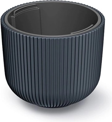 Flower Pot with Insert MILLY 24 cm, Anthracite