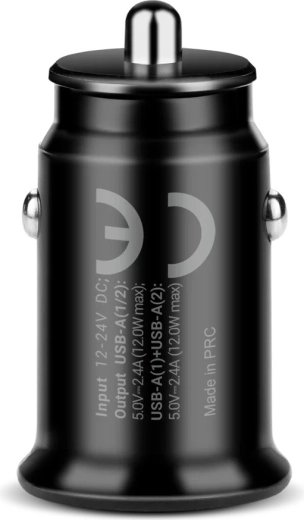 Two USB‑A ports for simultaneous charging