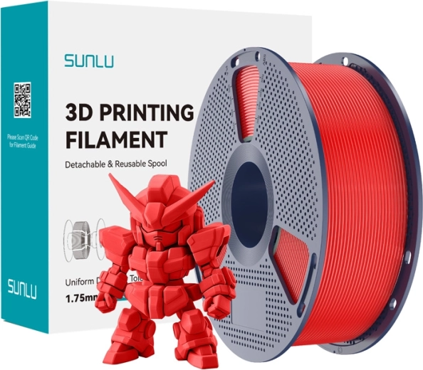 Sunlu PLA+ 2.0 filamento raudonas 1,75 mm