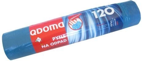 Drawstring trash bags 120 l, 70 × 100 cm, 27 µ, 10 pcs