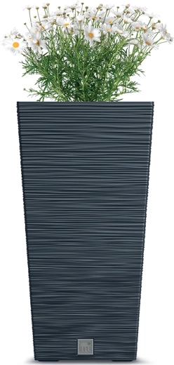 Modern ribbed design and space-saving form