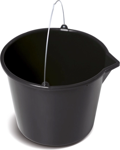 Statybinis kibiras su piltuvėliu 16 l iš perdirbto plastiko