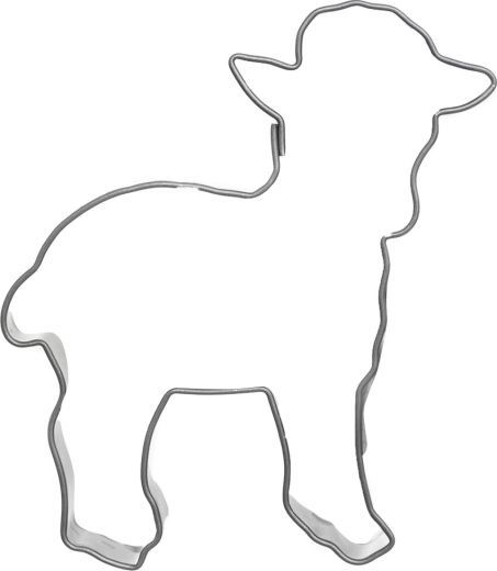 Stainless steel sheep cookie cutter
