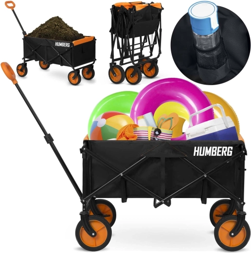 Sulankstomas transportavimo vežimėlis 100 l HUMBERG HM-513