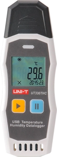 Skaitmeninis termohigrometras Uni-T UT330THC su USB ir duomenų įrašymu