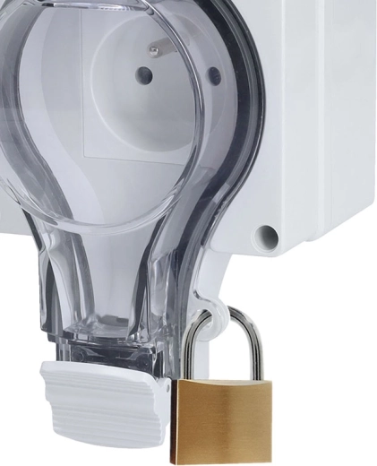 Transparent cover with locking option