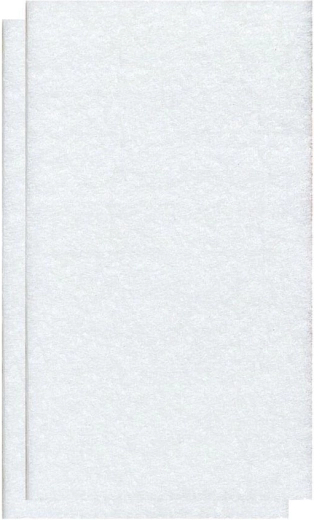 Veltinės lipnios baldų padelės 100 × 60 mm, baltos, 2 vnt.