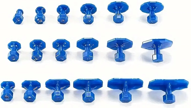 18 keičiamų traukimo kaiščių kiekvienam pažeidimo tipui