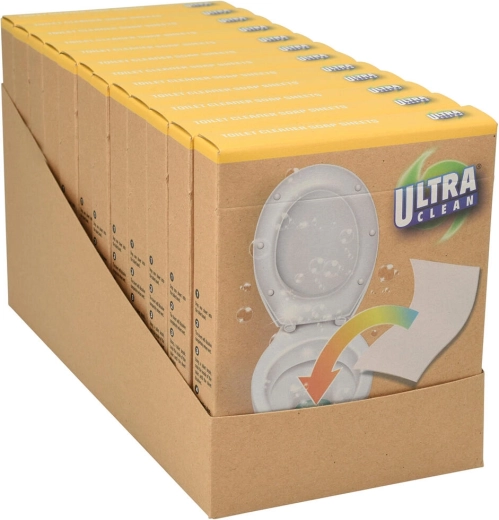 Muilinės servetėlės WC valymui ULTRA CLEAN (10 vnt.)