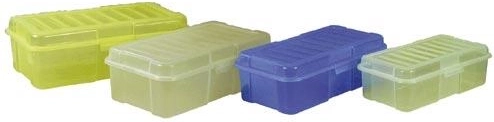 Plastic box with clip closure 1.9 l, assorted colors