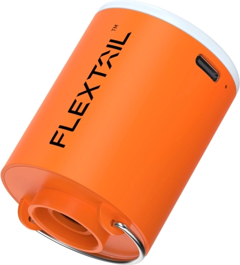 Flextail Tiny Pump X nešiojamas belaidis siurblys su lempa (oranžinis)