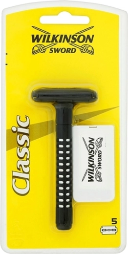 Wilkinson Sword klasikinis skutimosi skustuvas + 5 atsarginės geležtės