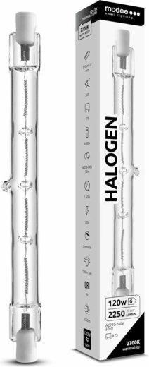 Modee halogeninė lemputė R7S 118 mm 120 W šiltai balta, pritemdoma