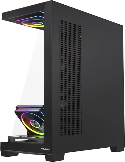 Panoramic tempered glass and screw‑less side panels