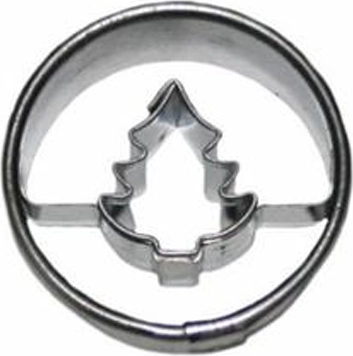 Cookie cutter round with fir 3 × 1.6 cm
