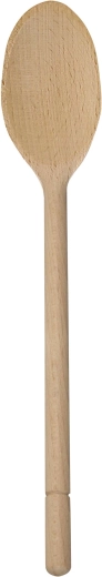 Oval wooden spoon 30.5 cm made of beech wood