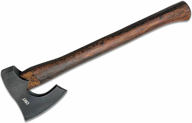 CRKT Freyr axe 820 g made of carbon steel with wooden handle