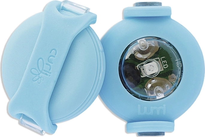Curli luumi LED safety collar light, cyan
