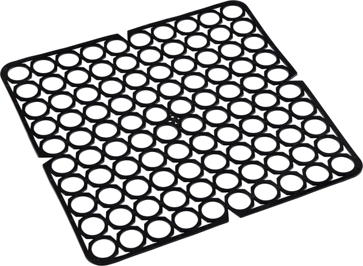 Elastic sink grid 27.5 × 27.5 cm, black