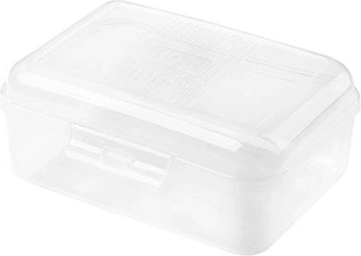 Plastikinė užkandžių dėžutė 18,5 × 14 × 8 cm