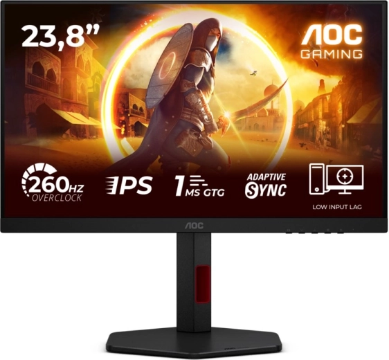 AOC 23.8" gaming monitor Fast IPS 240 Hz with Pivot