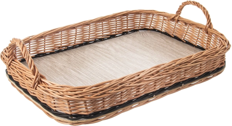 Pintas serviravimo padėklas su rankenomis 46 × 31 cm