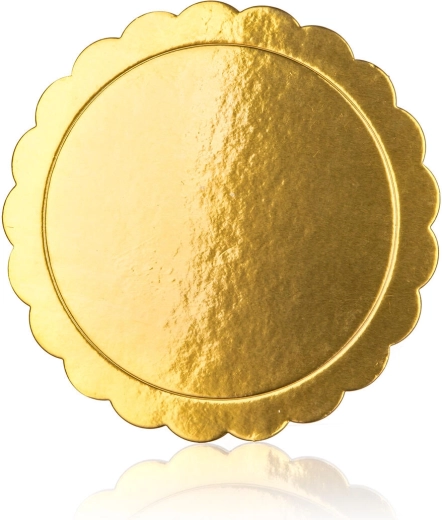 Double-sided gold cake board 25.5 cm