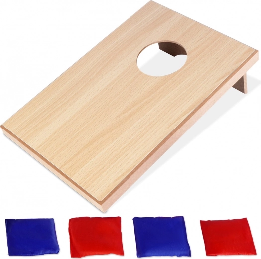 Free & Easy tabletop cornhole bean bag toss game for the whole family
