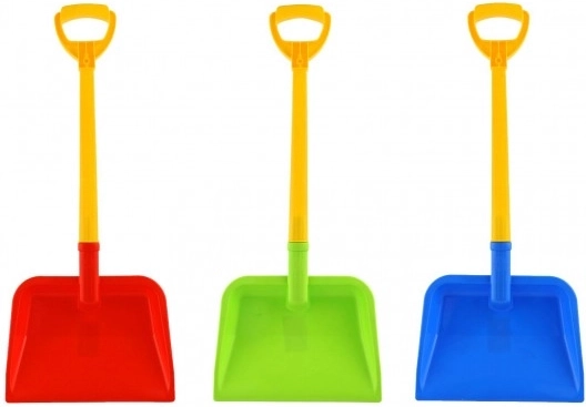 Plastic shovel 4 colors 28x4x67 cm 12m+