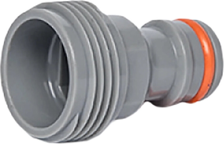 Plastic adapter with 3/4" male thread WHITE LINE