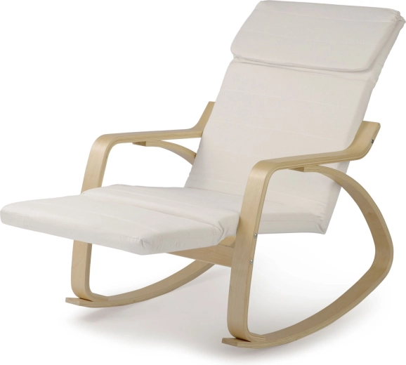 Bent wooden frame with armrests