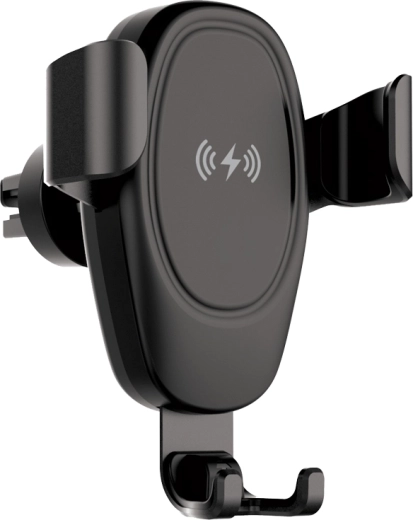 Setty IUS-01 indukcinis telefono laikiklis automobiliui, juodas