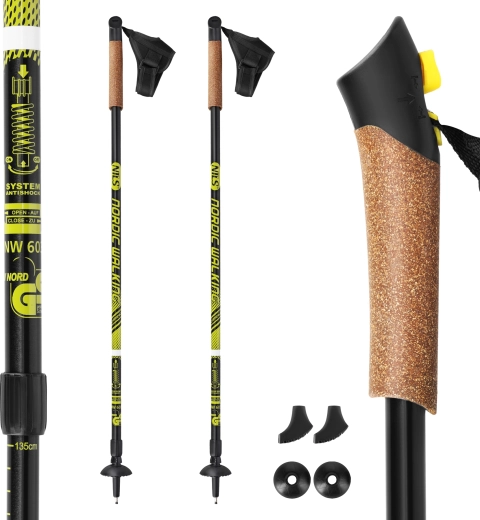 Nordic walking lazdos Nils Extreme su anti-shock