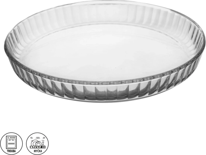 Borosilicate glass pie dish 27.5 cm